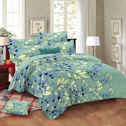 Eira 100% Cotton King Size Bed Sheet Set with Pillow Covers by Florida